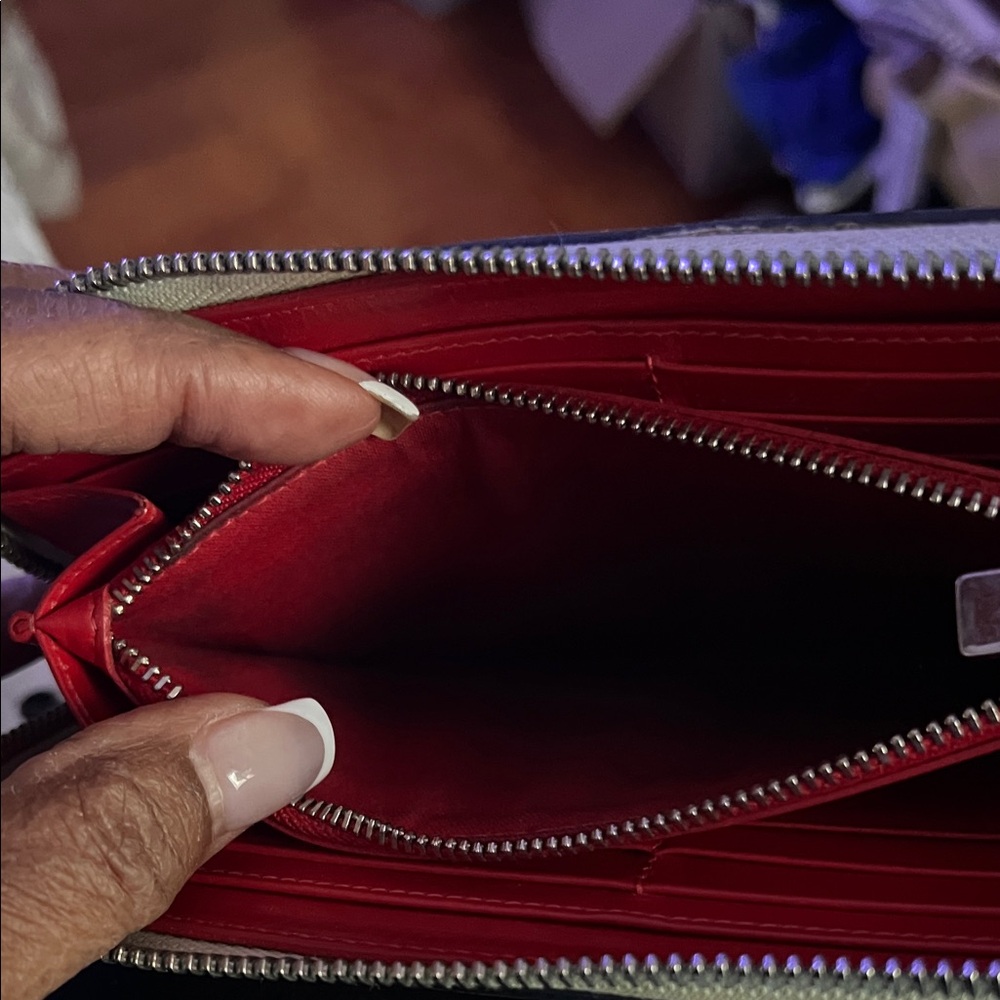 Christian Louboutin Taupe Embellished Wallet - Picture 2 of 4